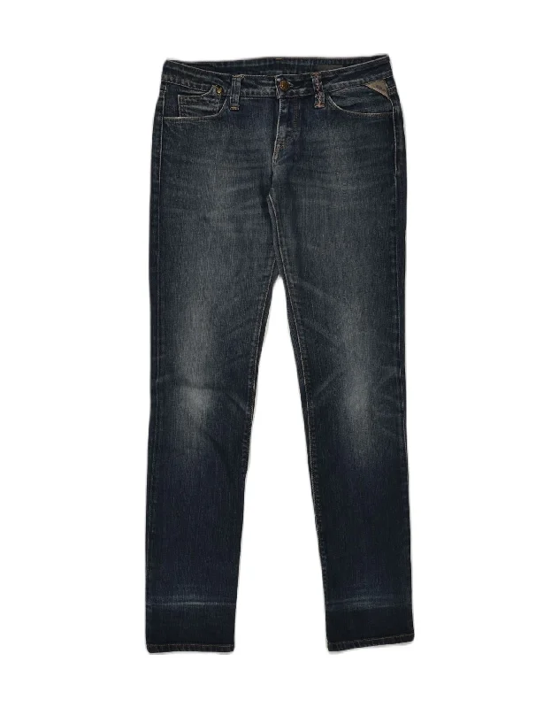 Lightweight Tops REPLAY Mens Slim Jeans W28 L32 Navy Blue Cotton