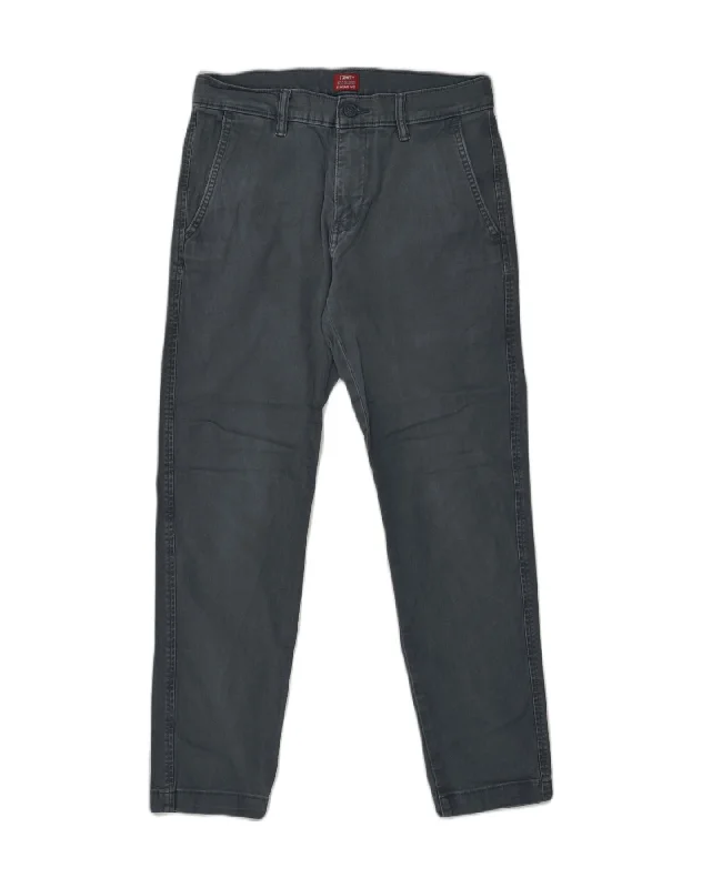 Sporty Wear LEVI'S Mens Standard Tapered Chino Trousers W29 L27 Blue Cotton