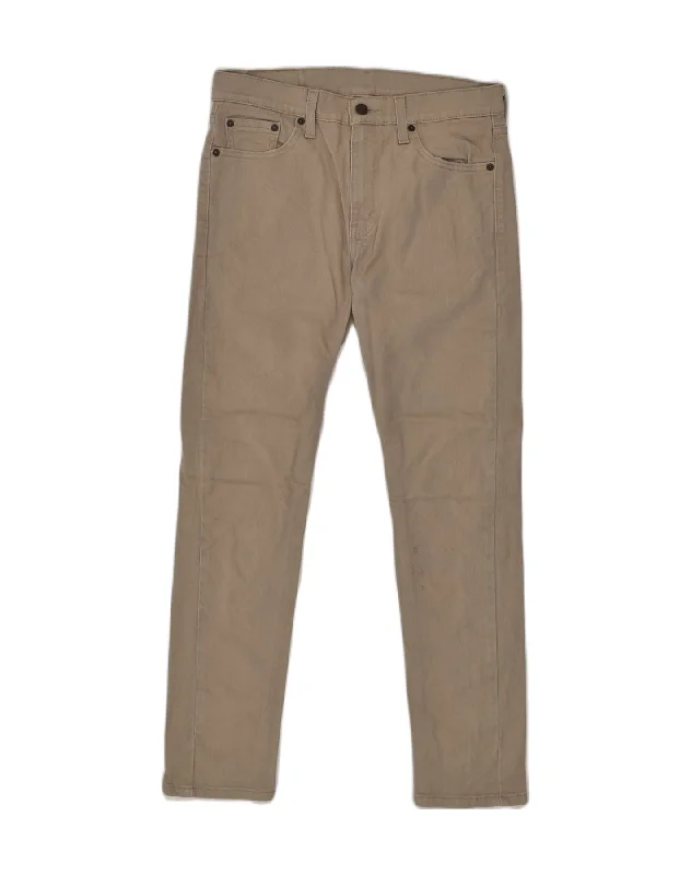 Comfortable Fits LEVI'S Mens Skinny Jeans W30 L30 Beige Cotton