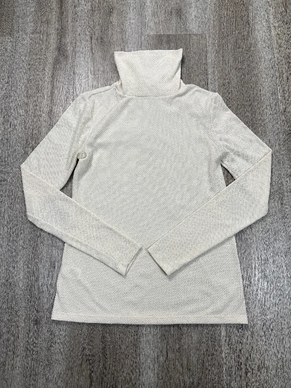 Casual Trousers Top Long Sleeve By Loft In White, Size: Xs