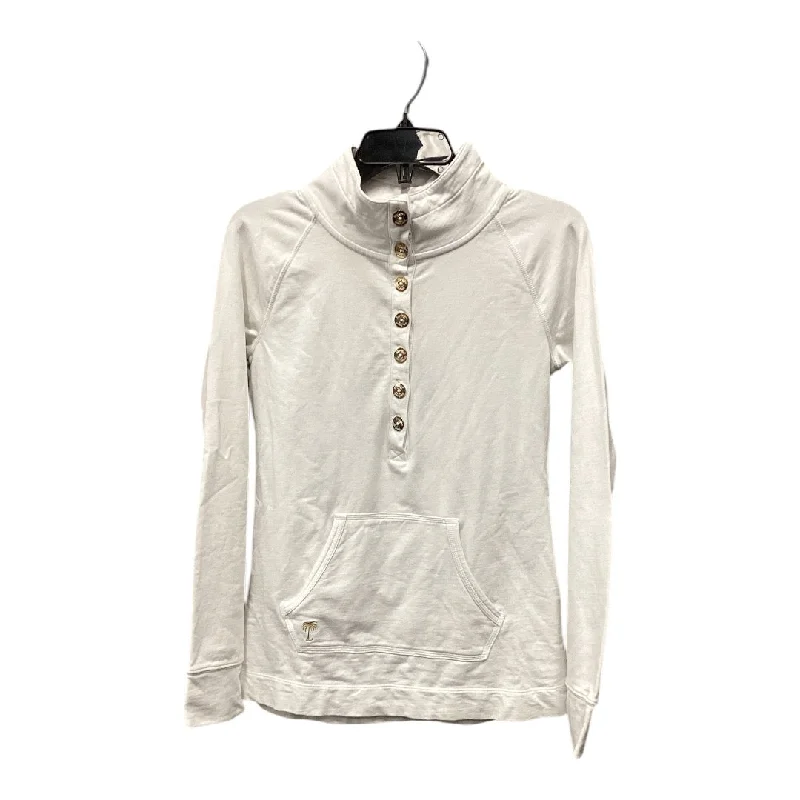 Casual Button-ups Top Long Sleeve By Lilly Pulitzer In White, Size: Xs