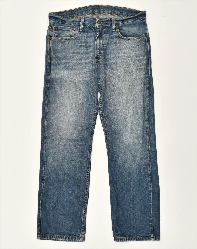 Denim Trends LEVI'S Mens Straight Jeans W34 L29 Navy Blue