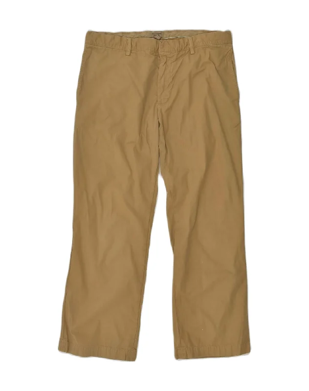 Summer Wear BANANA REPUBLIC Mens Straight Chino Trousers W36 L30  Beige Cotton