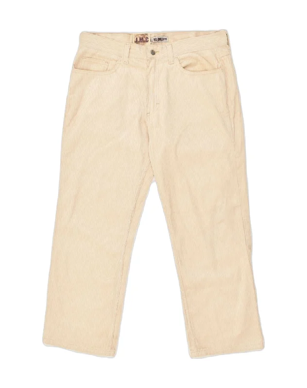 Casual Attire VINTAGE Mens Straight Corduroy Trousers IT 48 Medium W27 L36 Beige