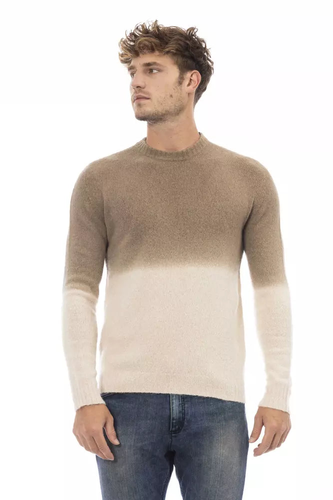 Relaxed Fit Alpha Studio Alpaca Men Men's Sweater