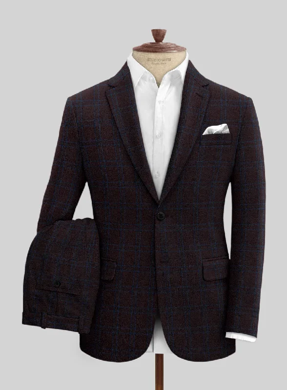 Modern Outfit Italian Ernesto Check Tweed Suit