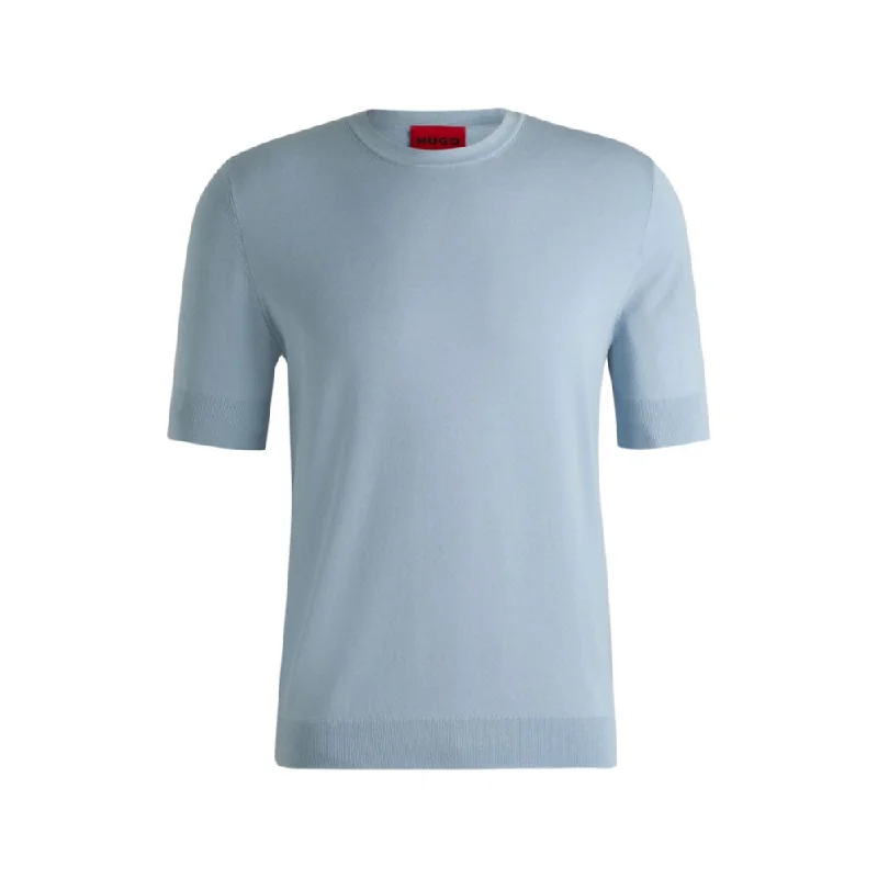 Weekend Gear Regular-fit knitted sweater with short sleeves