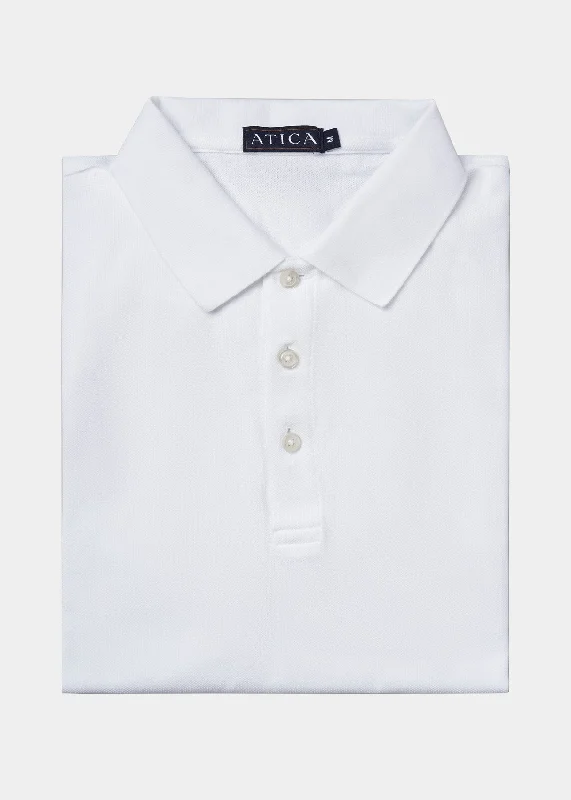 Sporty Designs Performance Polo White Shirt