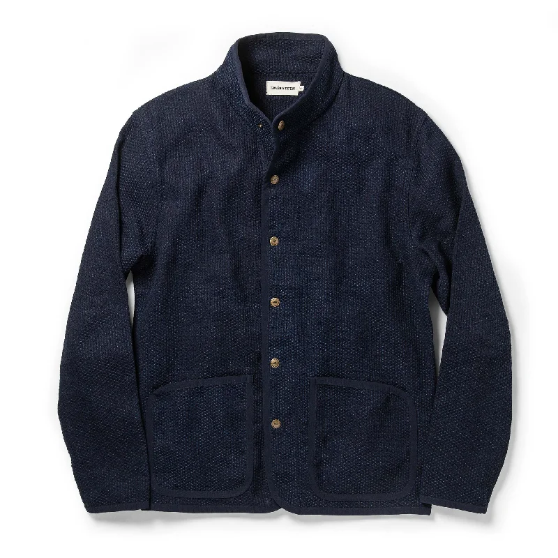 The Port Jacket in Indigo Sashiko