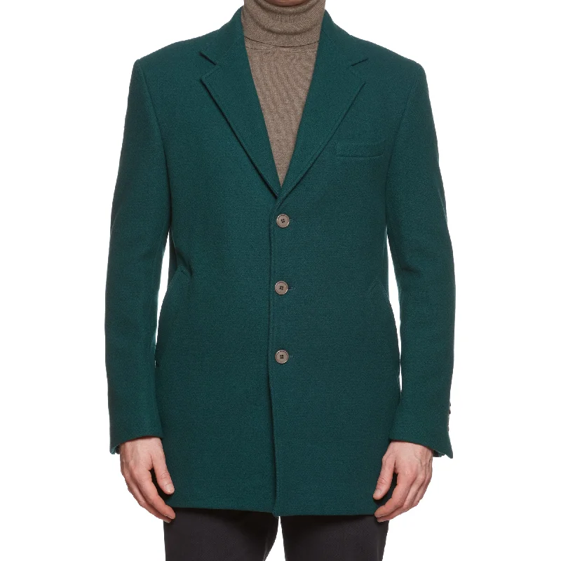 VINCENZO PALUMBO Napoli Green Wool Blend Jacket Coat NEW