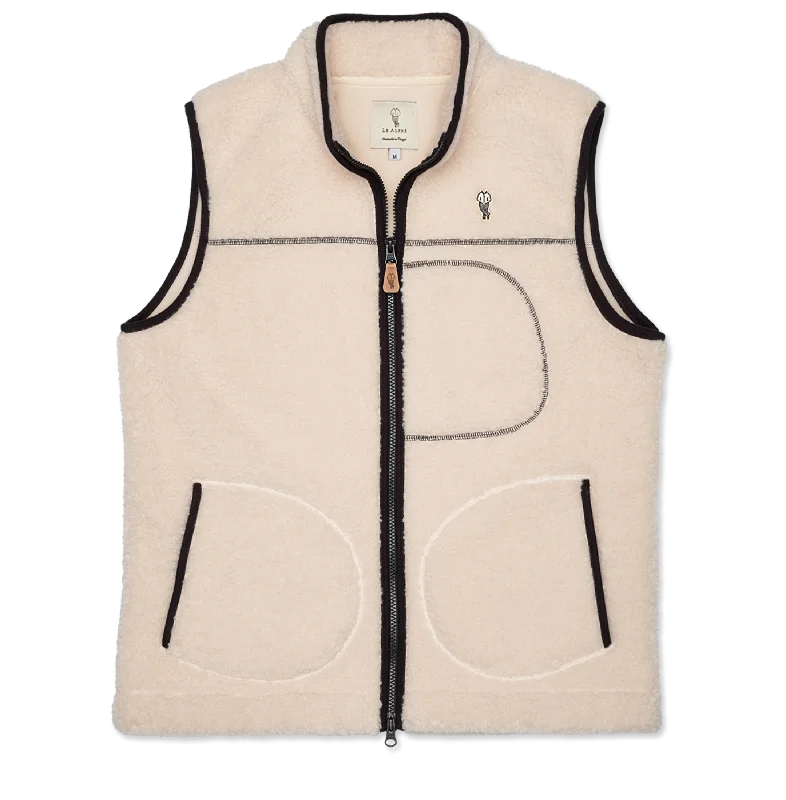 Alfré Cream Fleece Gilet