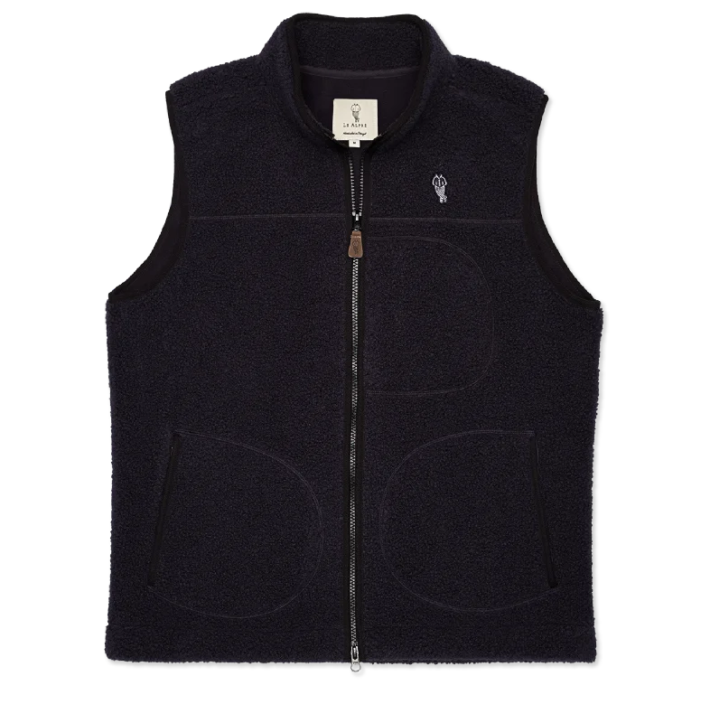 Alfré Navy Fleece Gilet