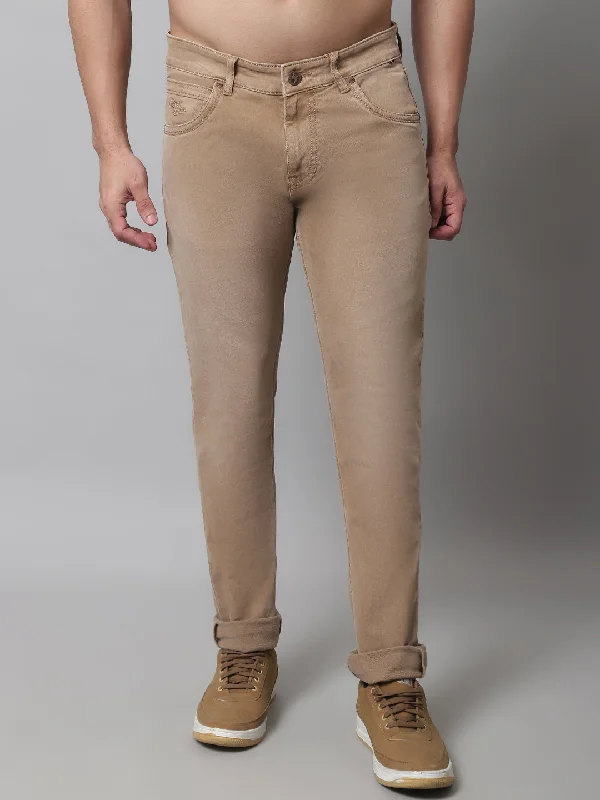 Men's Ultra Narrow fit Medium Fade Khaki  Jeans