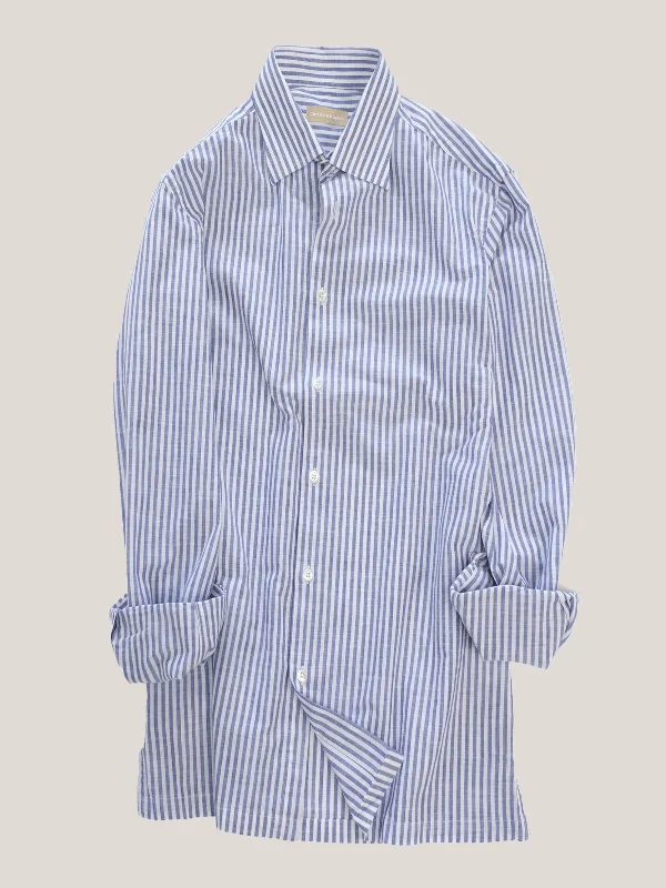 Christian Kimber Italian Chambray Shirt - Bengal Stripes