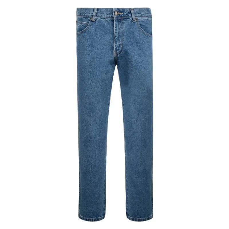 Hutson Harbour Mens Stonewash Regular Fit Jeans