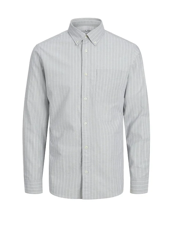 Jack & Jones Brook Stripe Oxford Shirt, Grey