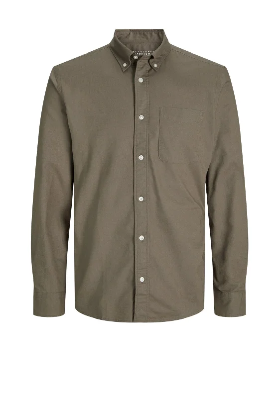 Jack & Jones Brook Oxford Shirt, Walnut Brown