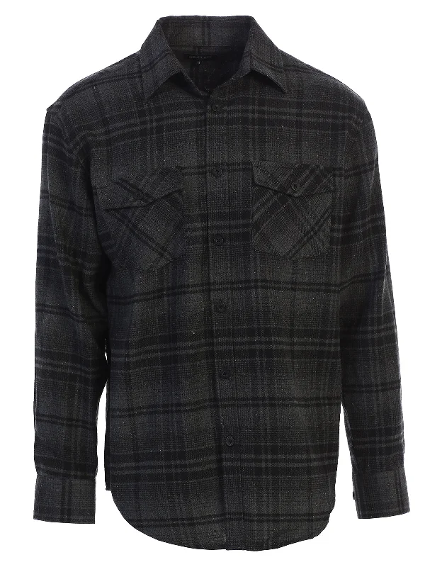 97 - Charcoal/Thick Black Plaid