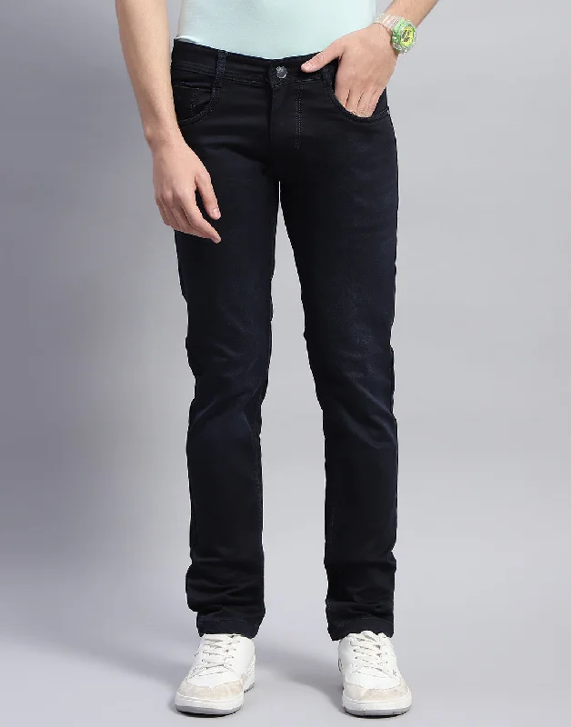 Men Blue Light Wash Skinny Fit Denim