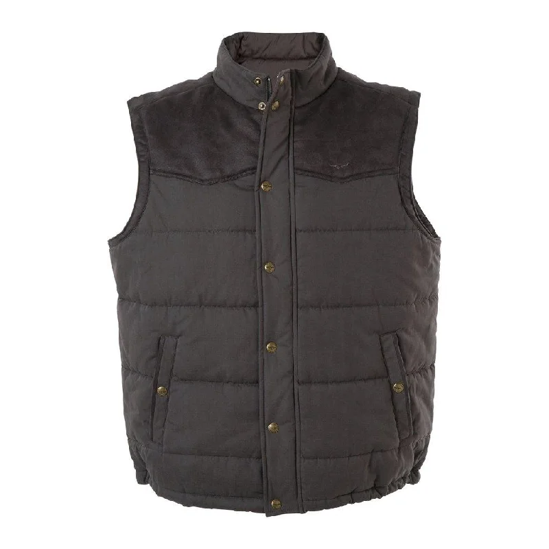 R M Williams Mens Carnarvon vest chocolate