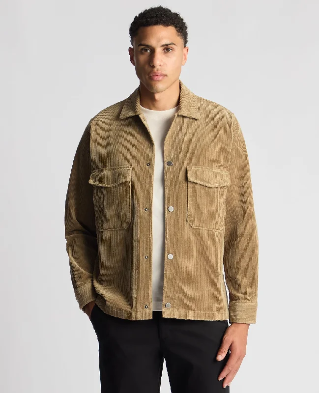 Tapered Fit Corduroy Overshirt