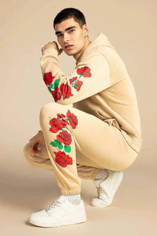 Rose Leg Graphic Fleece Jogger