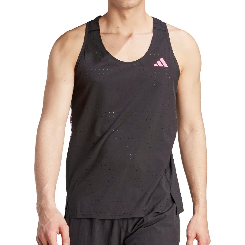 adidas Adizero Mens Running Vest - Black