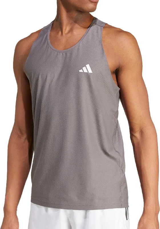 adidas Own The Run Mens Running Vest - Grey