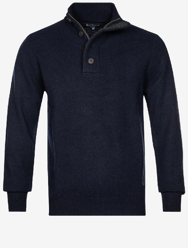 Patch Half Zip Navy