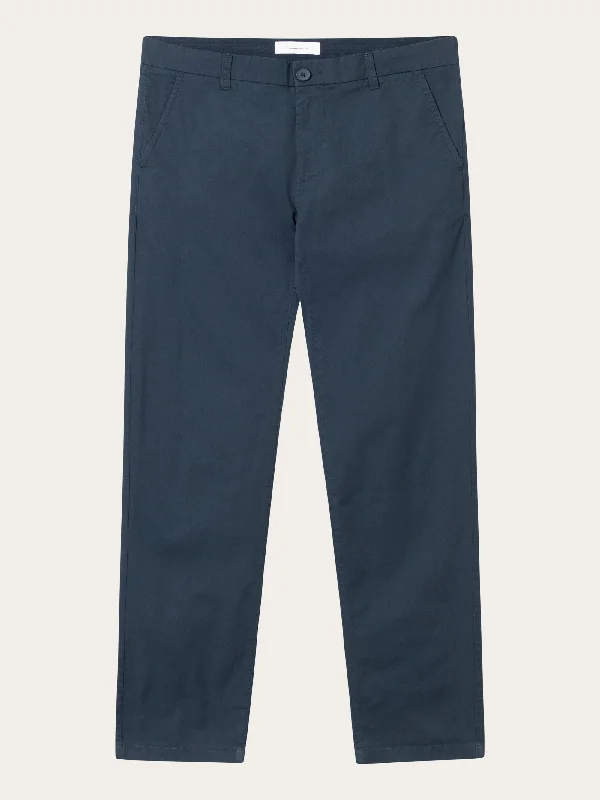 CHUCK regular chino poplin pant - Total Eclipse