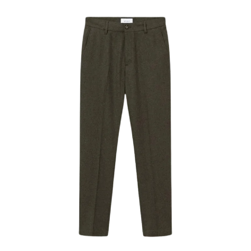 Como Wool Suit Pants - Forest Green