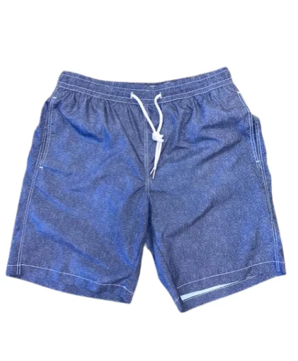 Denim Effect Swim Trunk | Navy