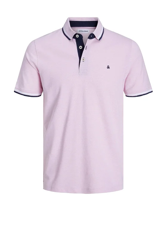 Jack & Jones Paulos Polo Shirt, Pink Nectar