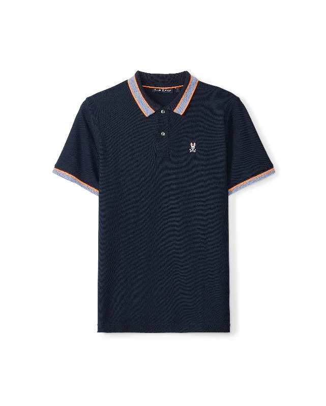 ID24850-Psycho Bunny Navy Medina Polo