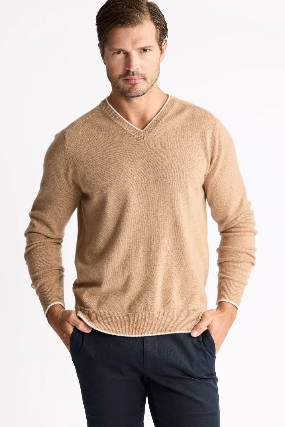 Raffi - The Garrett Cashmere V-neck Sweater