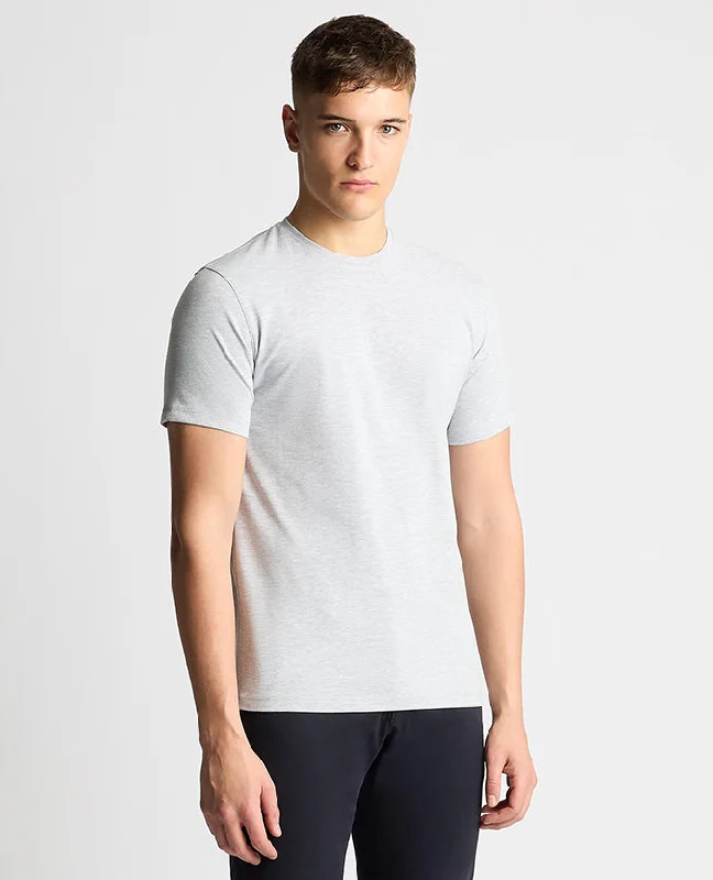 Tapered Fit Cotton-Stretch T-Shirt