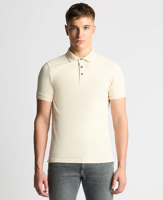 Tapered Fit Cotton-Stretch Polo Shirt