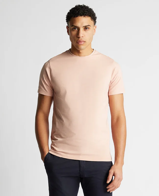 Tapered Fit Cotton-Stretch T-Shirt