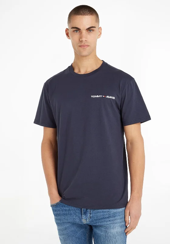 Tommy Jeans Classic Linear Logo T-Shirt, Twilight Navy