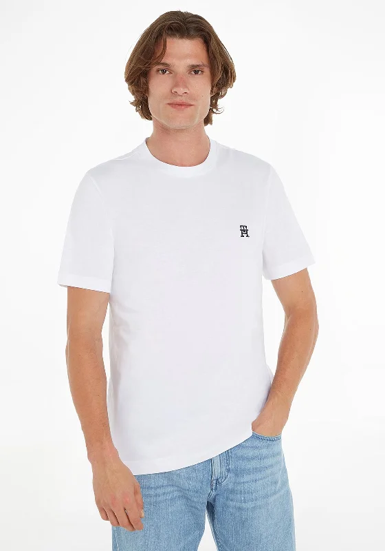 Tommy Hilfiger Monogram Embroidery T-Shirt, White