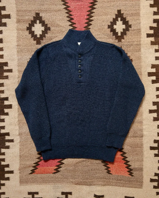 Alpaca Submariner Henley - Vintage Navy