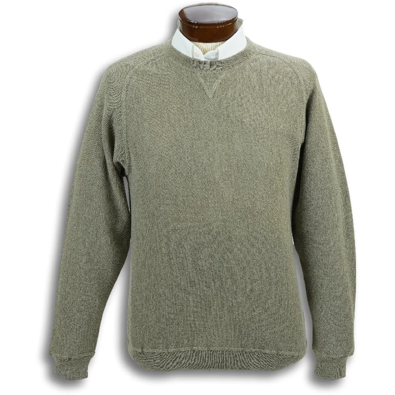 Baby Alpaca Crew Neck Jersey Sweater