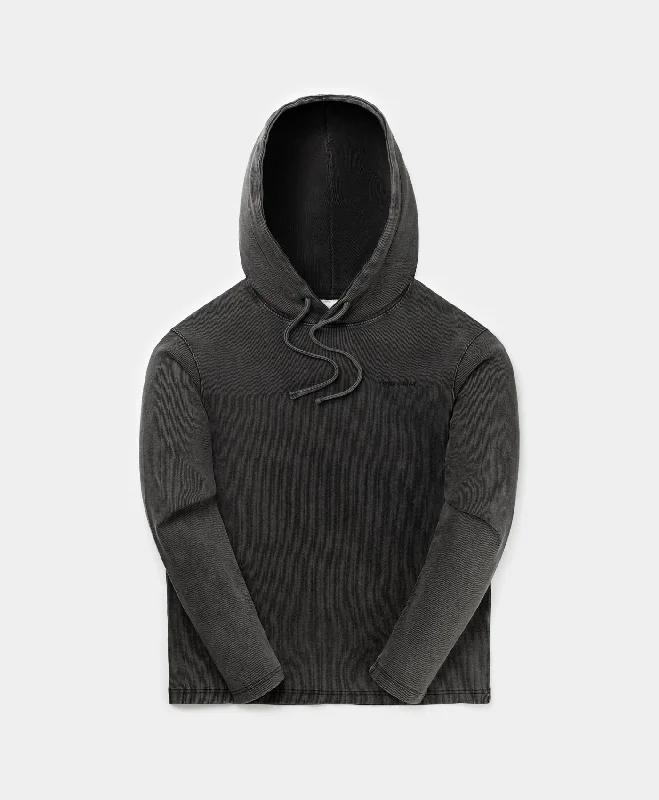 Black Zawadi Rib Hoodie