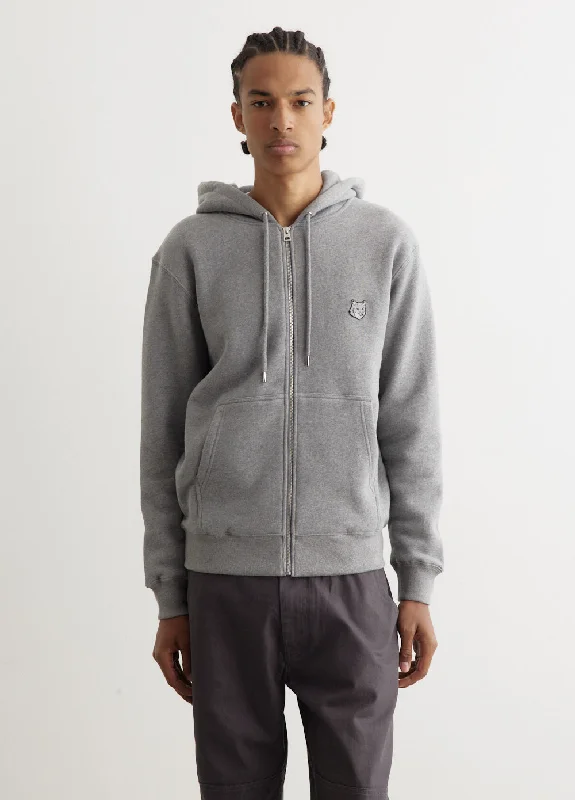 Bold Fox Head Patch Comfort Zipped Hoodie