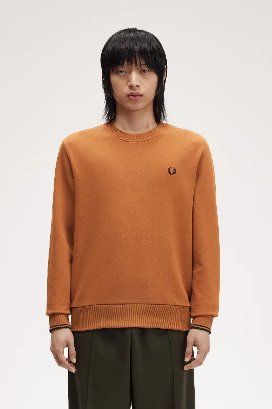 Crew Neck Sweatshirt in Marmalade