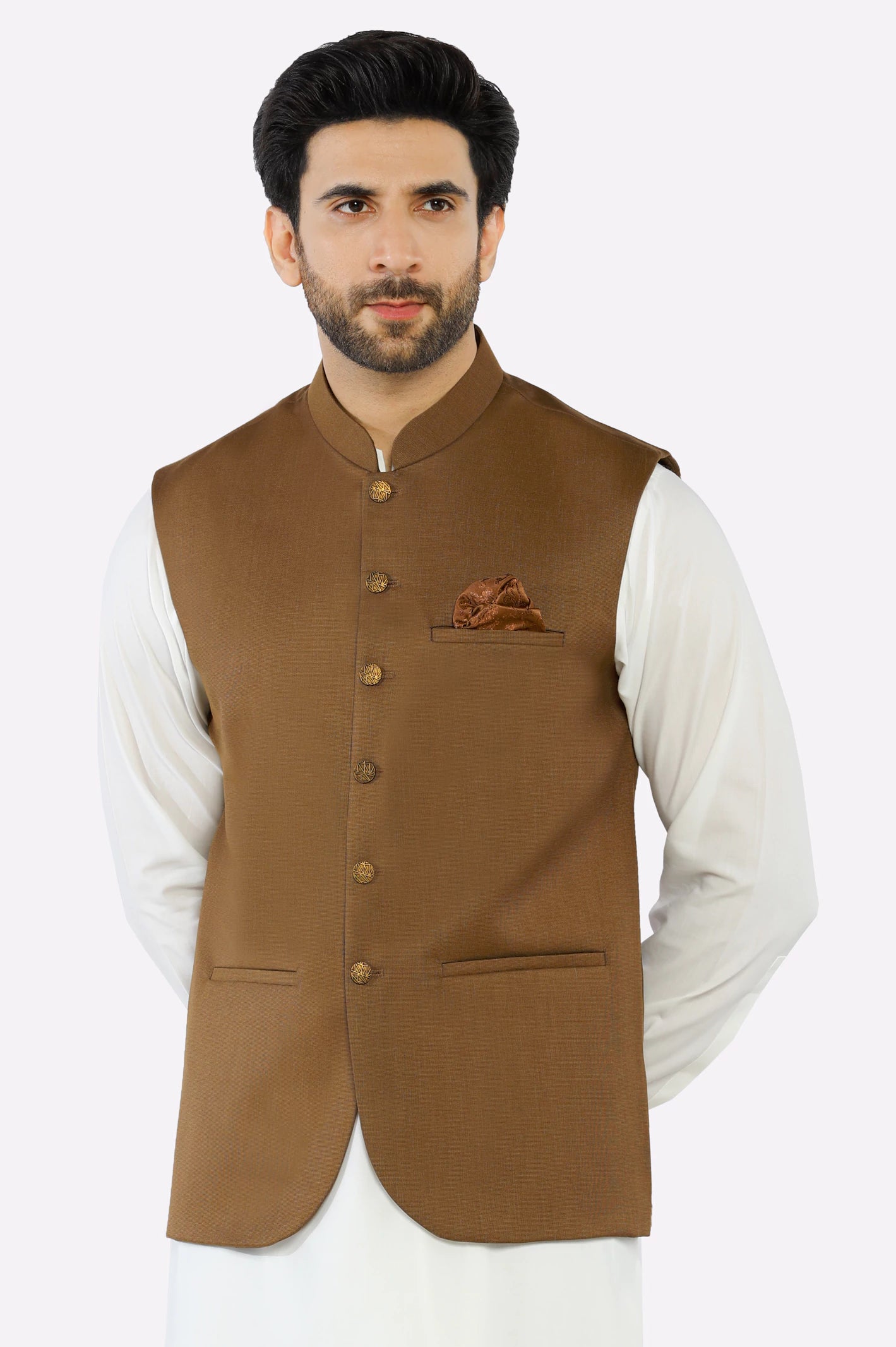 Coffee Brown Waistcoat