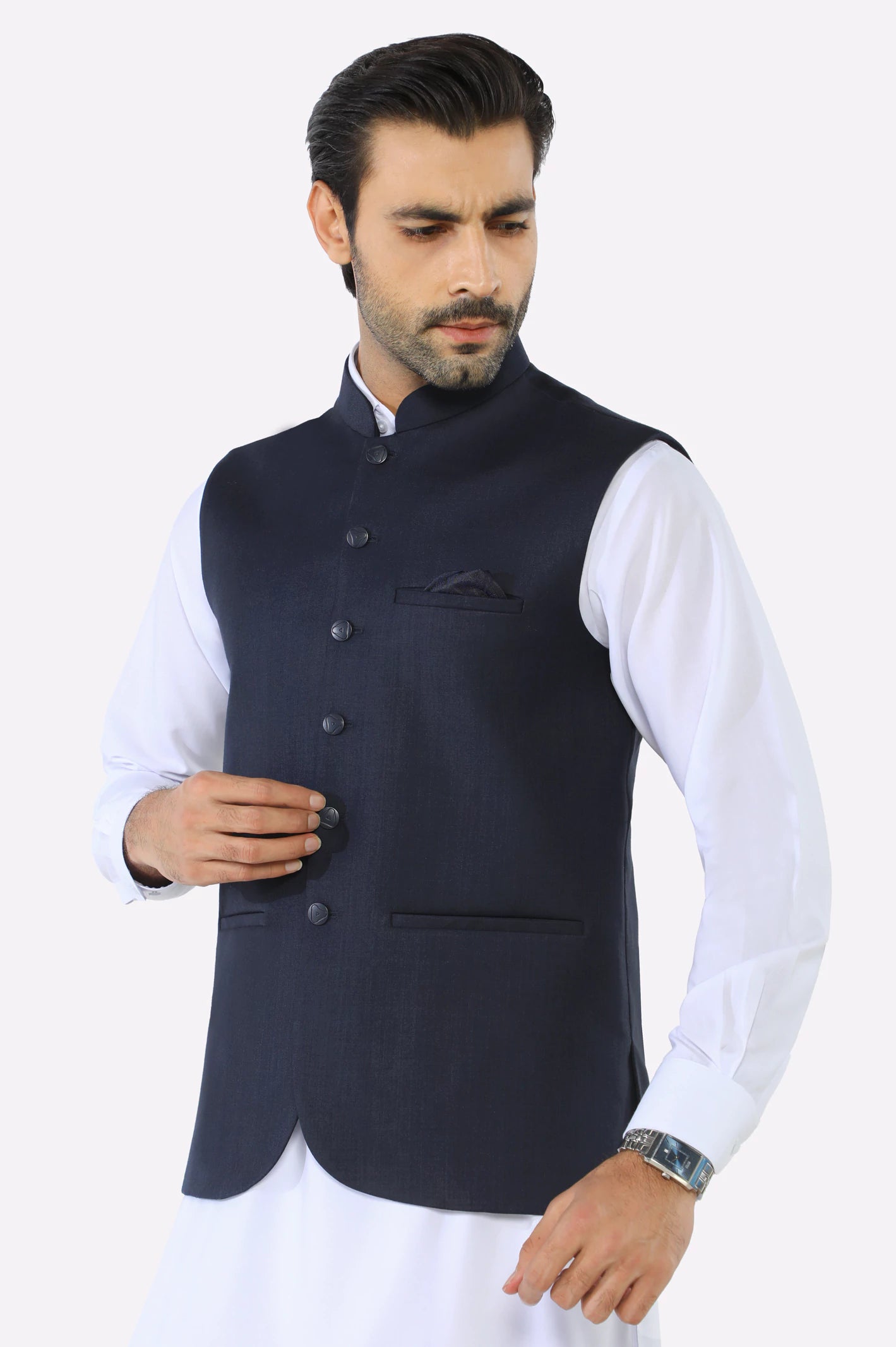 Navy Blue Waistcoat