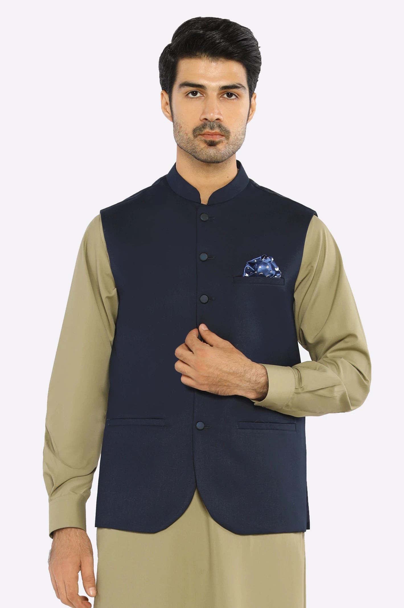 Navy Blue Waistcoat