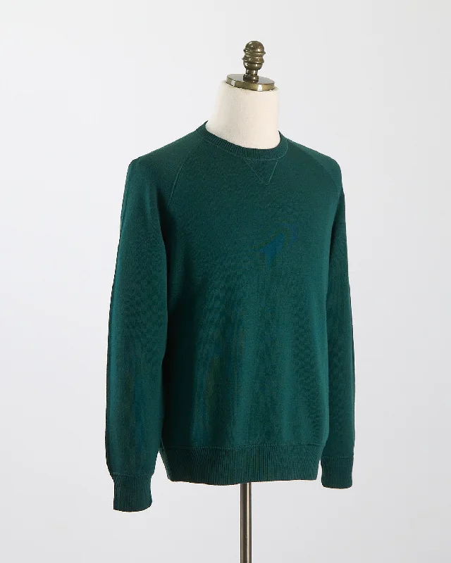 100% Worsted Merino Casual Crewneck Sweater