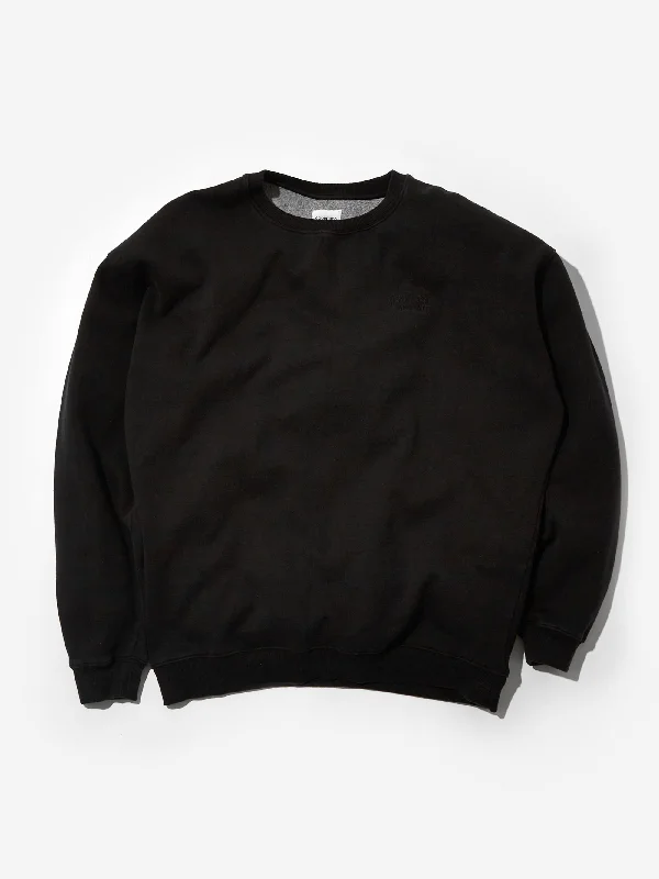 Goodhood Worldwide Basic Crew Sweat - Black